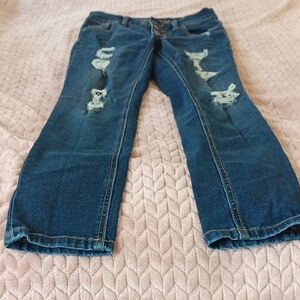 Justice - Girls Size 12 - Blue Distressed